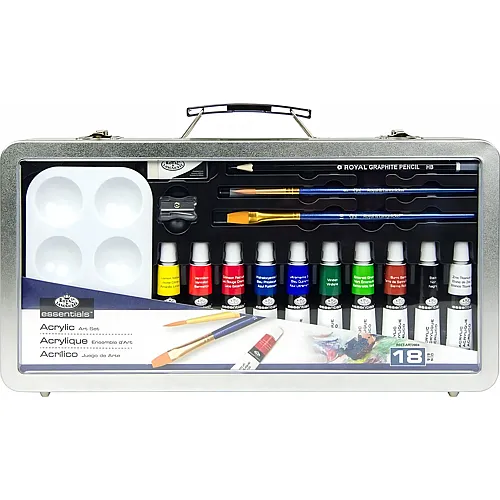 Royal & Langnickel R&l Coffret Alu 18pcs Peinture Acrylique