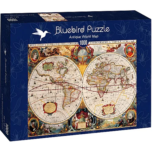 Bluebird Puzzle Antike Weltkarte - 1000 Teile