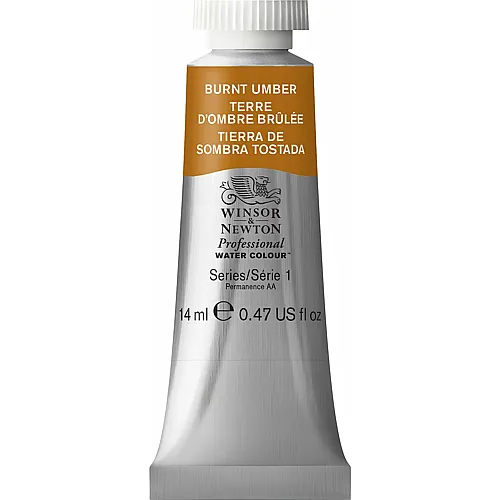 Winsor & Newton W&n Prof. Water Colour 14ml Tube Umbra Gebrannt