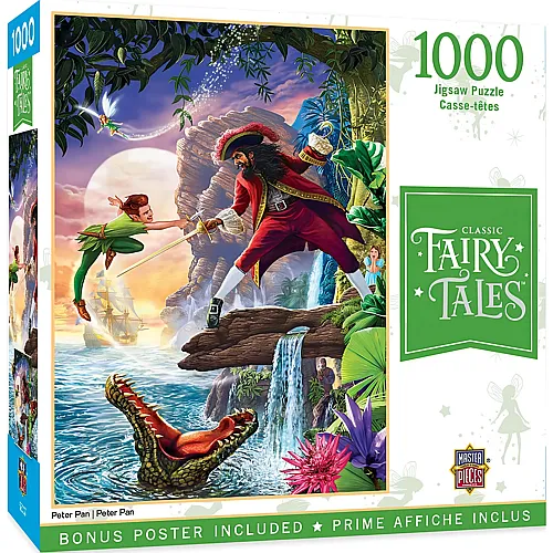 Master Pieces Puzzle Fairy Tales Peter Pan - 1000 Teile