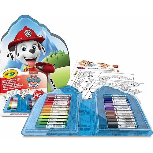 Farb- und Sticker Set Paw Patrol