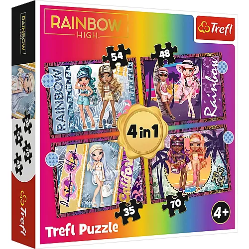 Trefl Puzzle 4in1 Rainbow High (35-70)