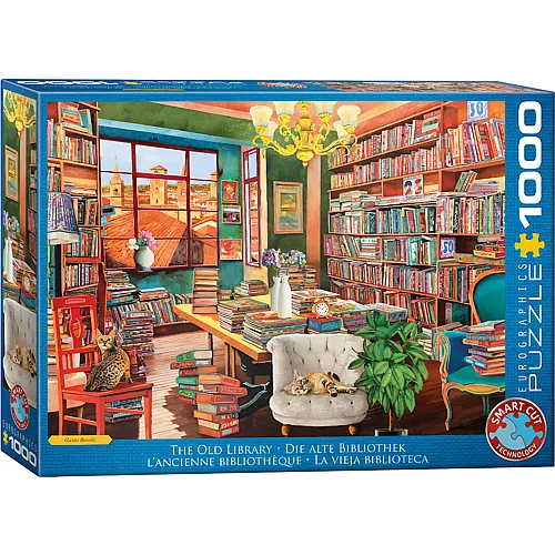 Eurographics Puzzle Die alte Bibliothek - 1000 Teile