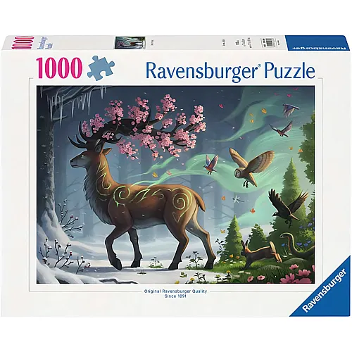 Le cerf messager du printemps - 1000 pièces