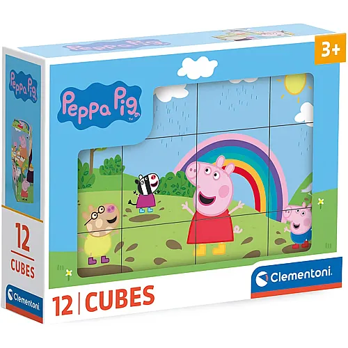 W�rfelpuzzle Peppa Pig 12Teile