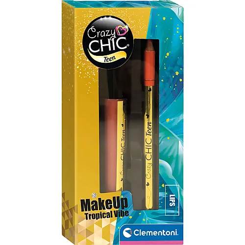 Clementoni Crazy Chic Lipgloss und Lippenstift Tropical Vibe - 2 Teile