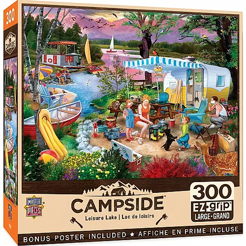 Master Pieces Puzzle Campside Freizeit am See - 300 Teile