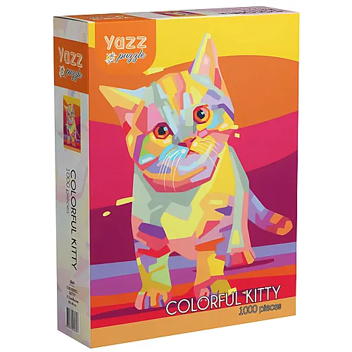 Yazz Puzzle Colorful Kitty - 1000 Teile