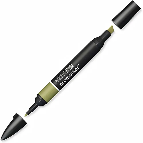 Winsor & Newton Promarker Stift mit 2 Spitzen Olivengr�n