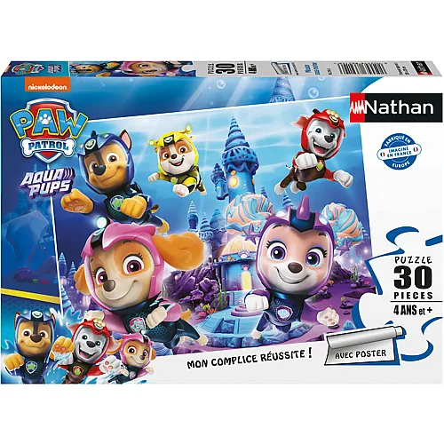 Nathan Puzzle Paw Patrol - Unterwassermission - 30 Teile
