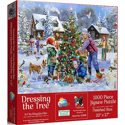 SunsOut Puzzle Oleg Gavrilov Dressing the Tree - 1000 Teile