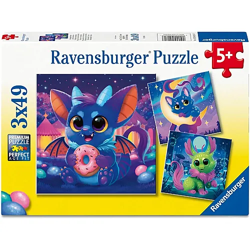 Ravensburger Puzzle 3in1 Monsterchen - 49 Teile