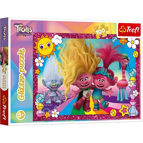Glitter Trolls Band Together 100Teile