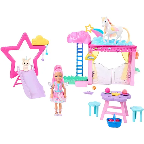 Chelsea Puppe mit Einhorn