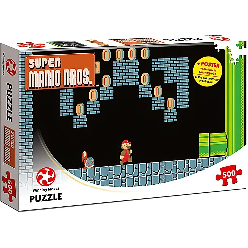 Winning Moves Puzzle Super Mario Underground Adventures (500Teile)