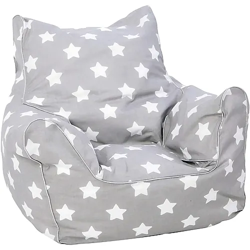 Kindersitzsack Stars Weiss