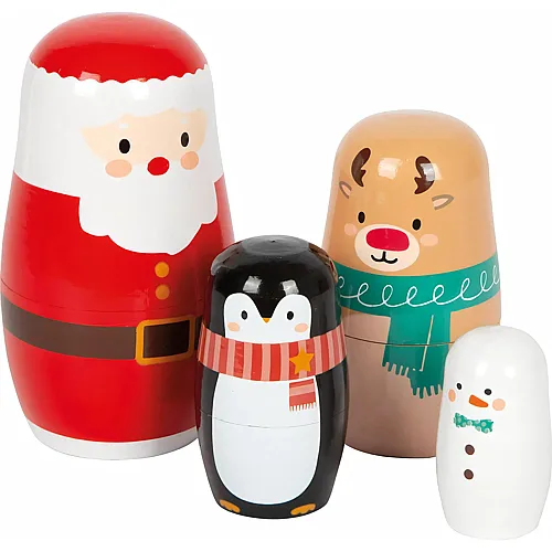 Small Foot Weihnachts-Matrjoschka-Puppen