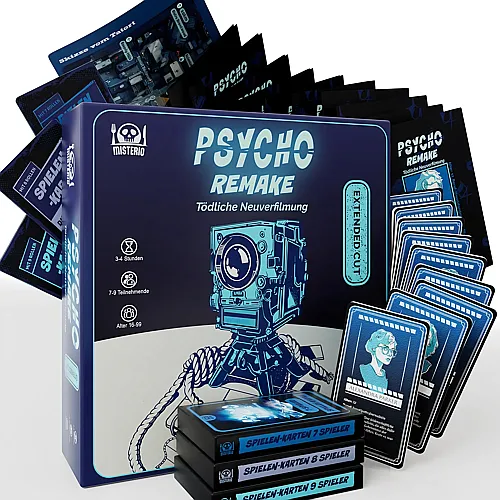 Misterio Krimidinner f�r Zuhause - Psycho Remake - T�dliche Neuverfilmung