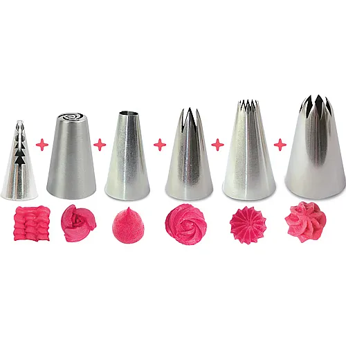 ScrapCooking Spritzt�llen Deko-Cupcake - 6 Teile