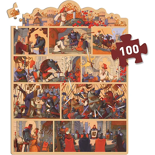 Geschichtenpuzzle - Der K�nig Arthur 100Teile