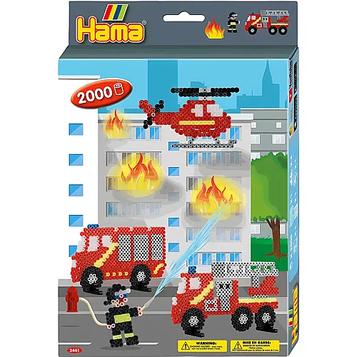 Hama Midi Bgelperlenset Feuerwehr (2000Teile)