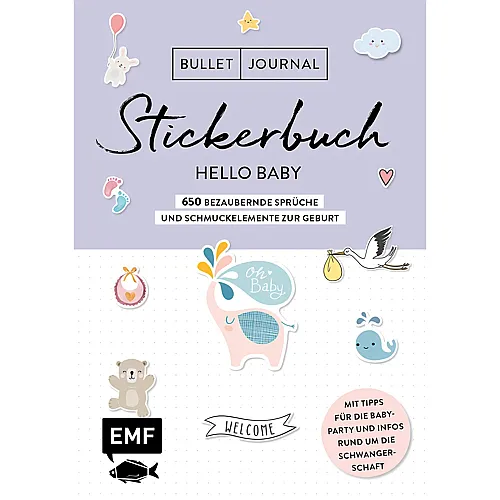 EMF Stickerbuch Bullet Journal Hello Baby