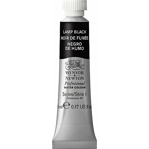 Winsor & Newton W&n Prof. Water Colour 5ml Tube Lampenschwarz