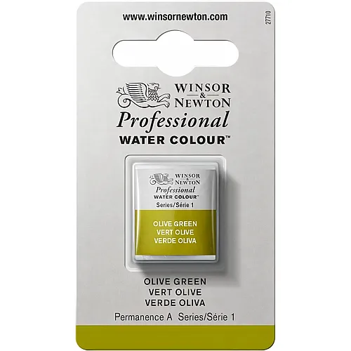 Winsor & Newton Professional Water Colour Aquarellfarbe Olivgr�n - 1/2 Napf