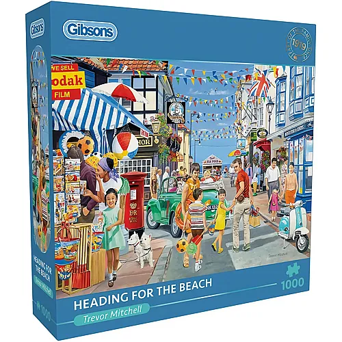 Gibsons Puzzle Trevor Mitchell Auf dem Weg zum Strand - 1000 Teile