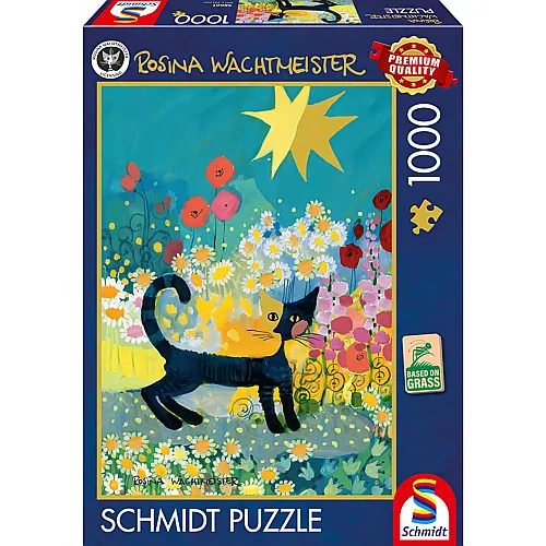 Rosina Wachtmeister - Katze im Bl�tenmeer 1000Teile
