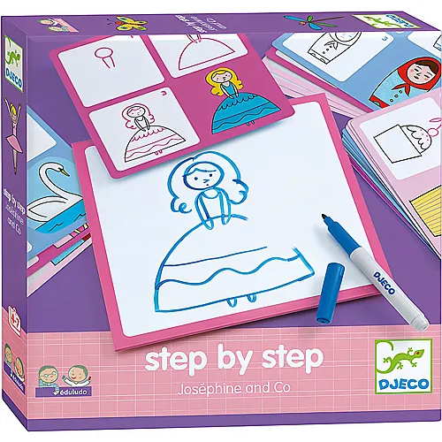Djeco Spiele Eduludo Step by step Josphine and Co (mult)