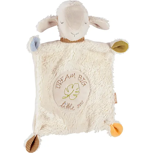 Schmusetuch Slogan Schaf 28cm