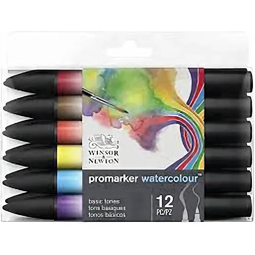 Winsor & Newton W&n Promarker Watercolour 12er Set Sortiert