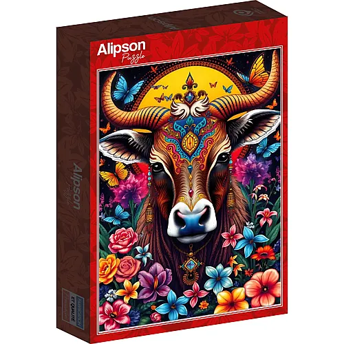Alipson Puzzle Die Kuh und das Blumengeheimnis - 1000 Teile