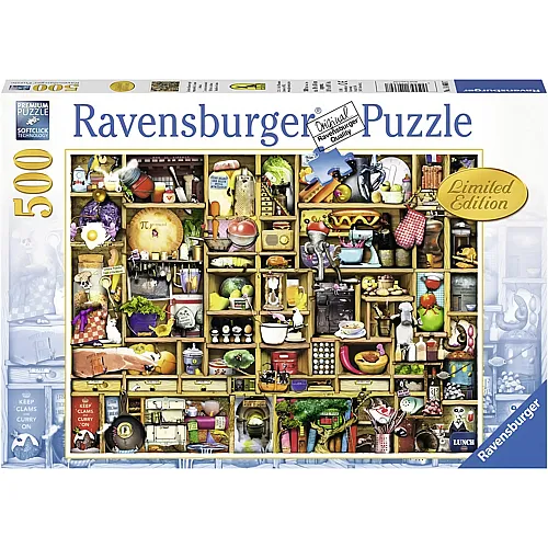Ravensburger Puzzle Kurioses K�chenregal - 500 Teile