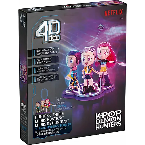 Spin Master 4D Build K-Pop Huntrix Chibi Set