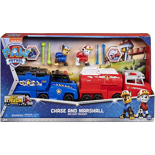 Spin Master Paw Patrol Chase- und Marshall Deluxe-Trucks