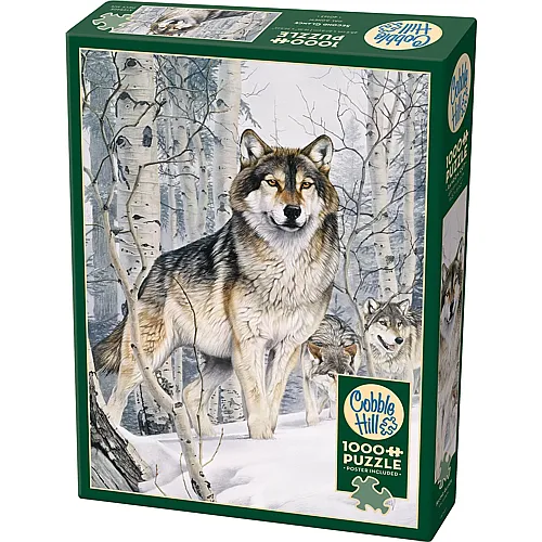 Wolf im Winterwald 1000Teile