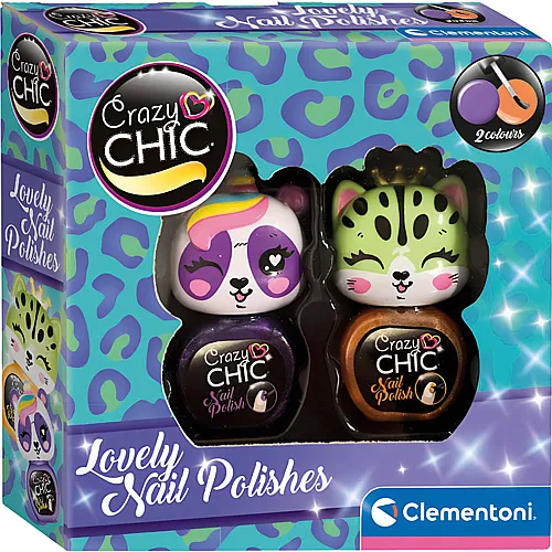 Clementoni Crazy Chic Nagellack Orange/Lila