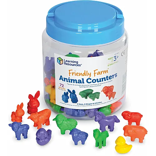 Learning Resources Friendly Farm� Tierspielfiguren, 72-teilig