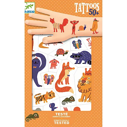 Djeco Tattoos Lustige Tiere