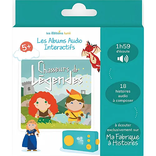 Lunii Album Audio Interactif Chasseurs DE Legendes 5+