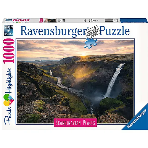 Ravensburger Puzzle Scandinavian Places Haifoss auf Island (1000Teile)