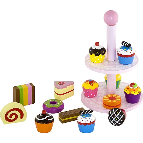 Viga Cupcakes mit Kuchenregal