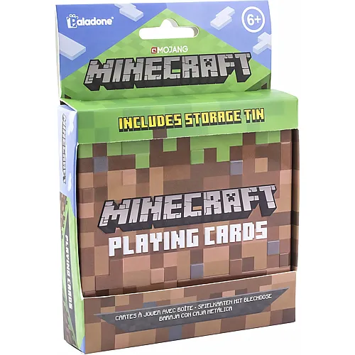 Minecraft Playing Cards with Embossed Tin