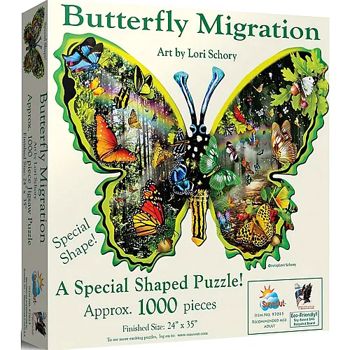 SunsOut Puzzle Lori Schory Butterfly Migration - 1000 Teile