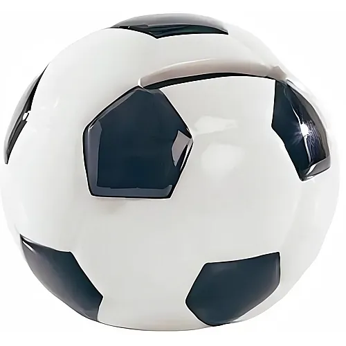 Cepewa Spardose Fussball Weiss/Schwarz