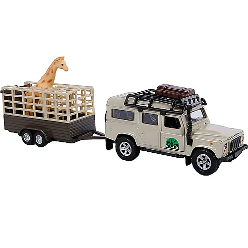 Kids Globe Land Rover Defender mit Giraffe
