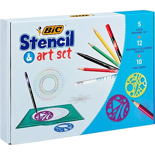 BIC Stencil Art Set