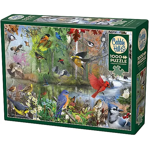 Cobble Hill Puzzle Birds of the Season - 1000 Teile